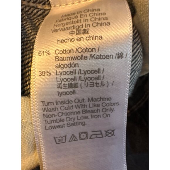 Madewell Denim Trouser Jeans Size 31 Cotton & Lyocell Womens Wide Leg - Picture 4 of 5